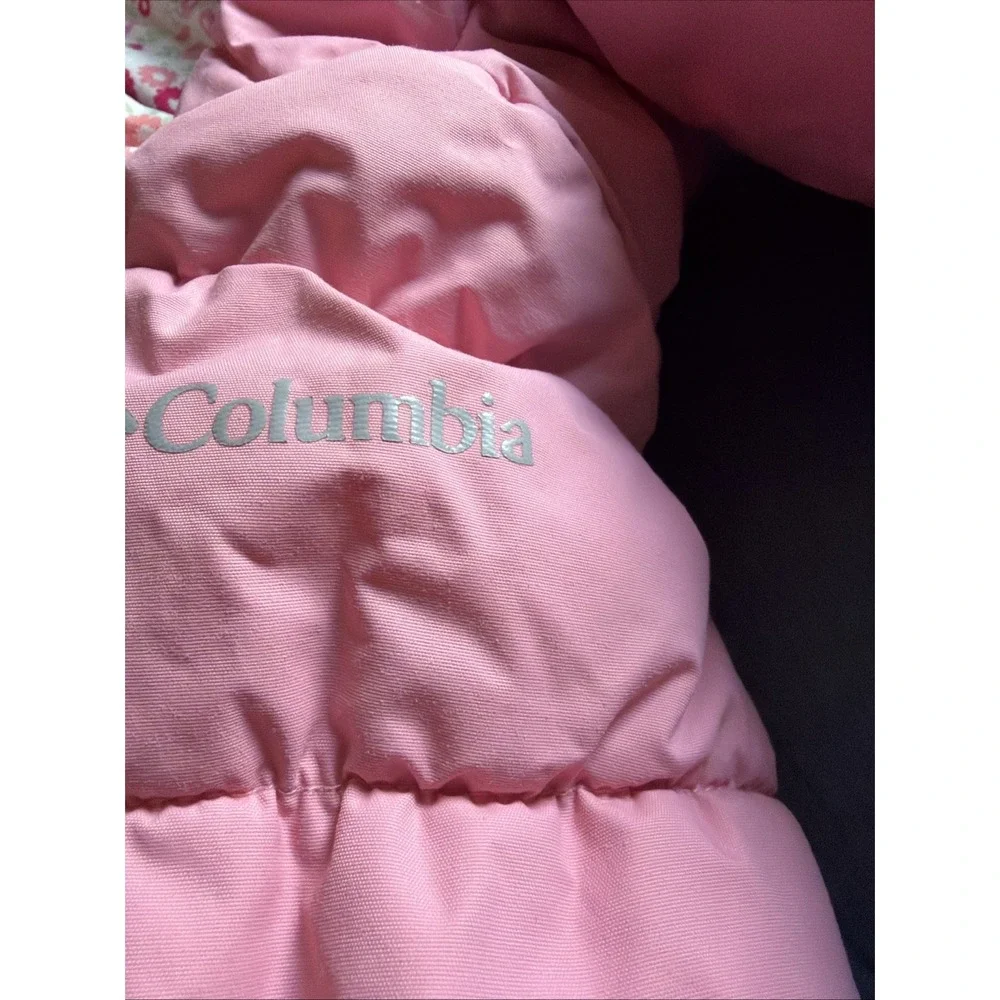 Columbia Girls Cold Weather Ski/ Snow Jacket In Pink Size M